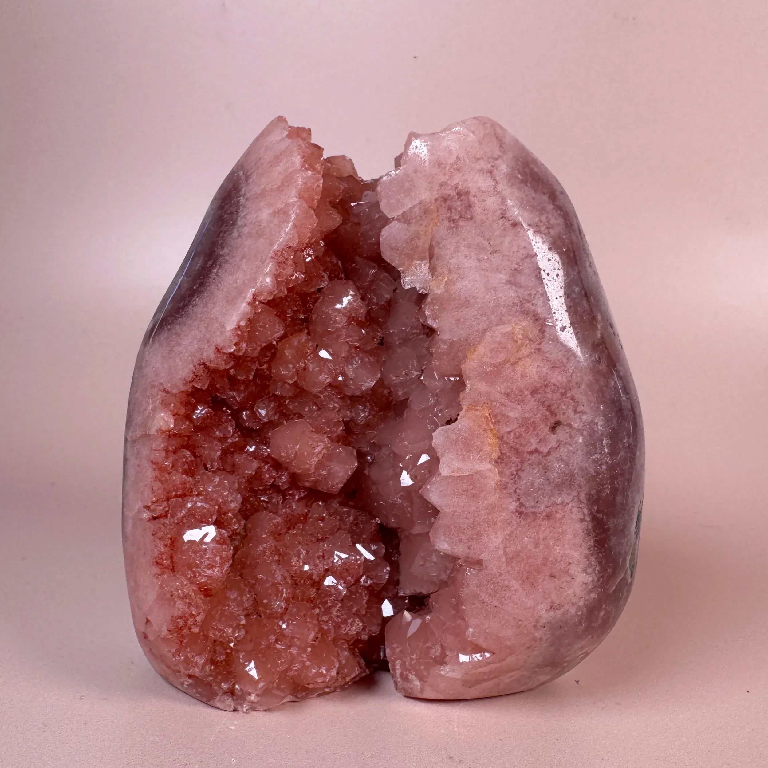 Esté Crystals crystal Grapefruit Pink Amethyst Freeform
