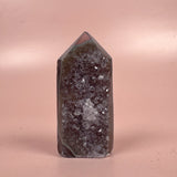 Esté Crystals crystal Green Banded Agate Tower