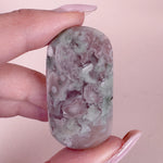 Esté Crystals crystal Green & Pink Flower Agate Palm