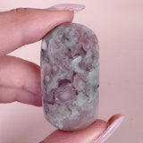 Esté Crystals crystal Green & Pink Flower Agate Palm