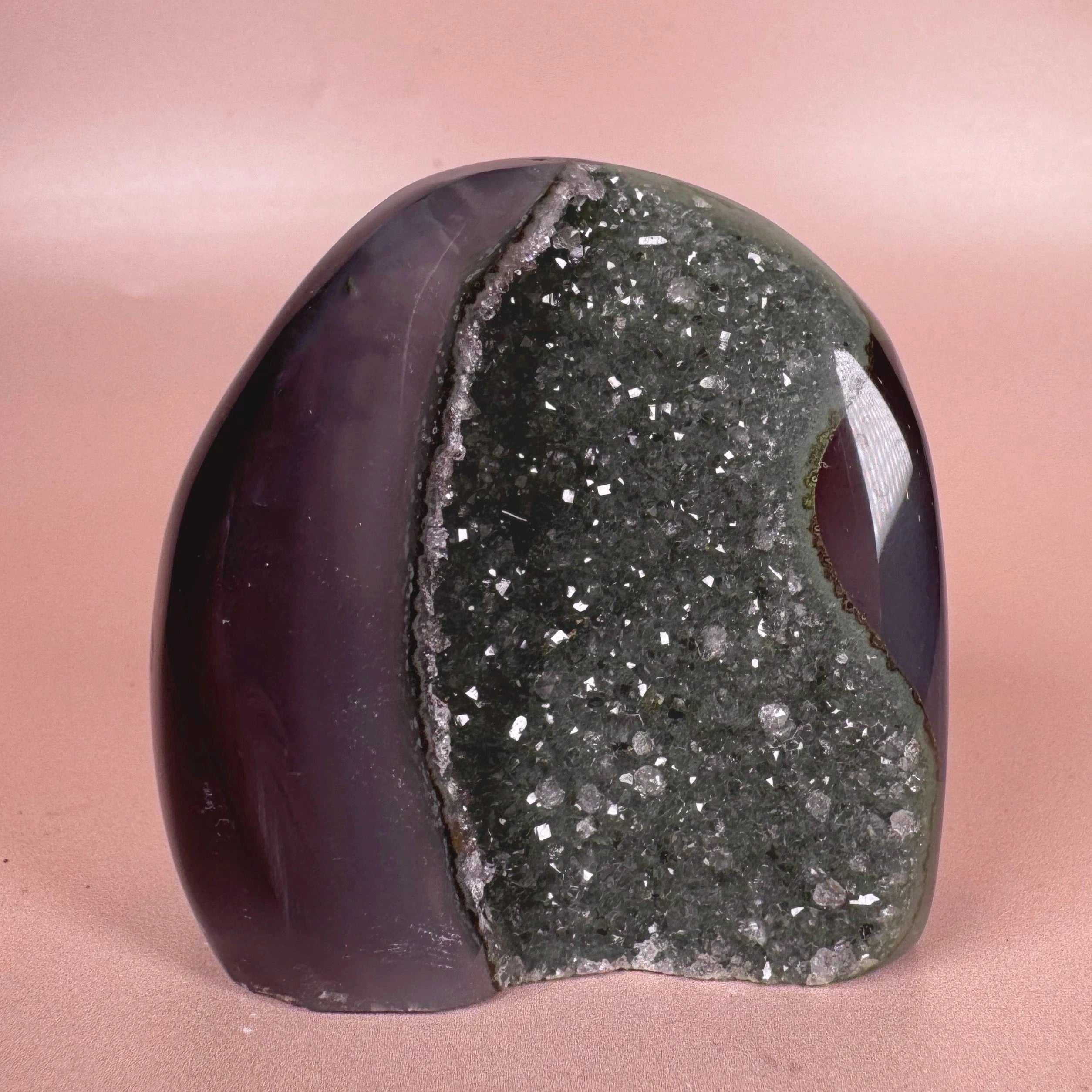 Esté Crystals crystal Green Rainbow Amethyst Cut Base