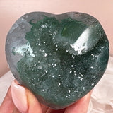 Esté Crystals crystal Green Rainbow Amethyst Heart