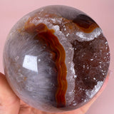 Esté Crystals crystal Heart Shaped Red Agate Sphere