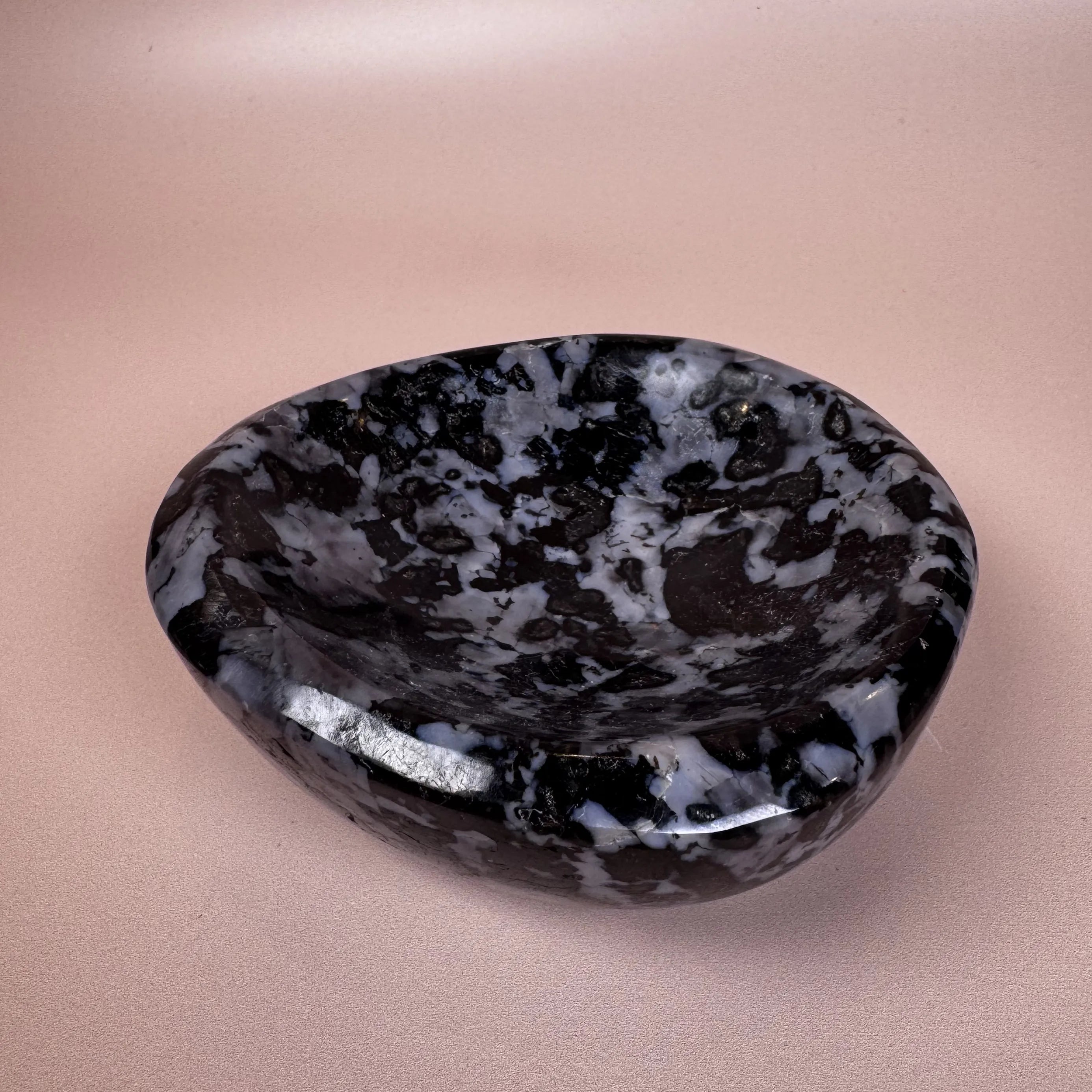 Esté Crystals crystal, home decor Indigo Gabbro Bowl