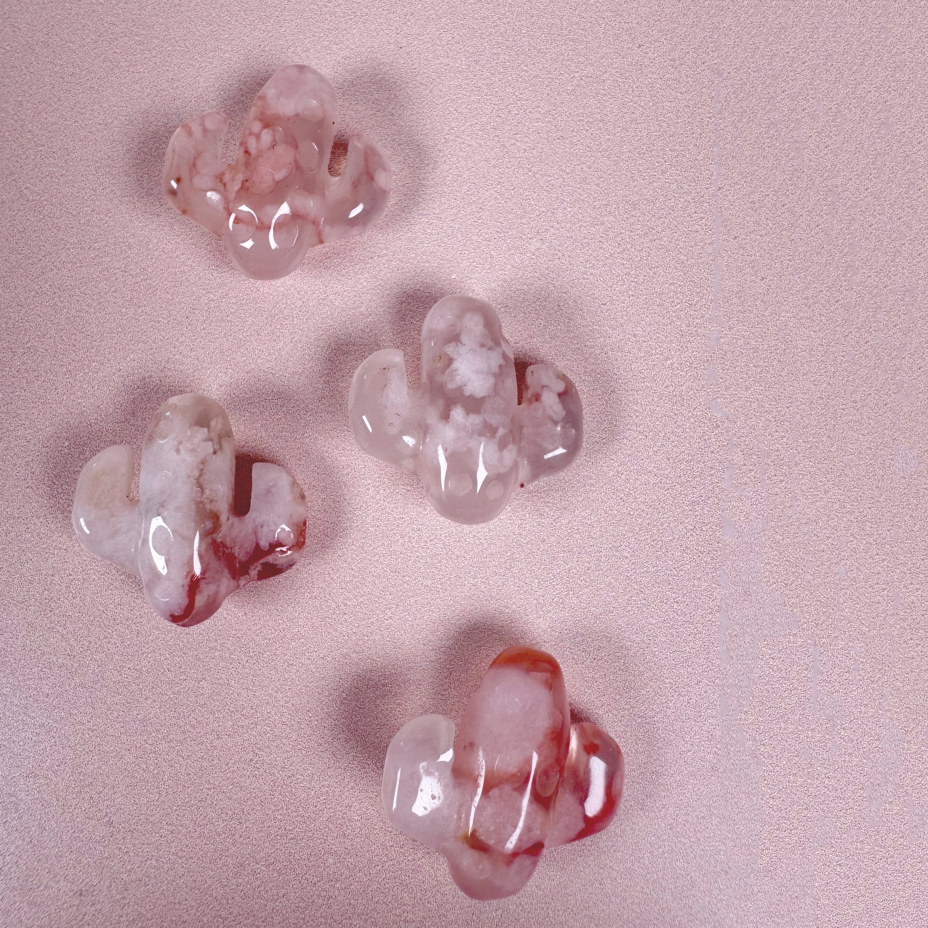 Esté Crystals crystal Intuitively Chosen Flower Agate Mini Cactus