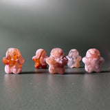 Esté Crystals crystal Intuitively Chosen Flower Agate Mini Gingerbread