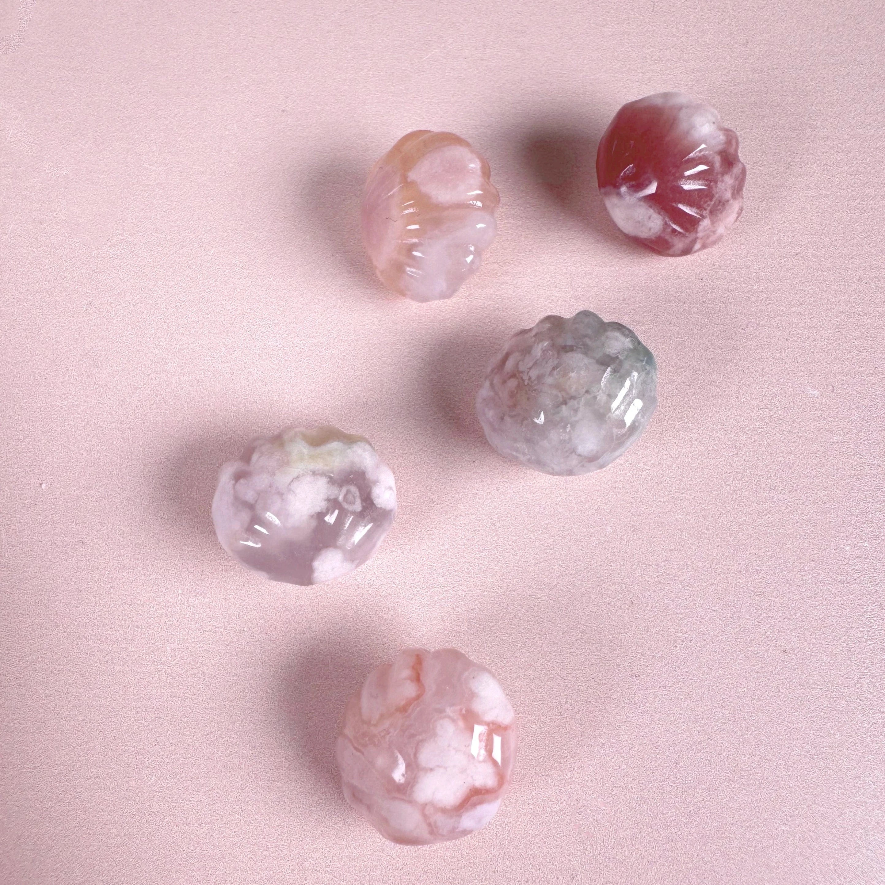Esté Crystals crystal Intuitively Chosen Flower Agate Mini Sea Shell