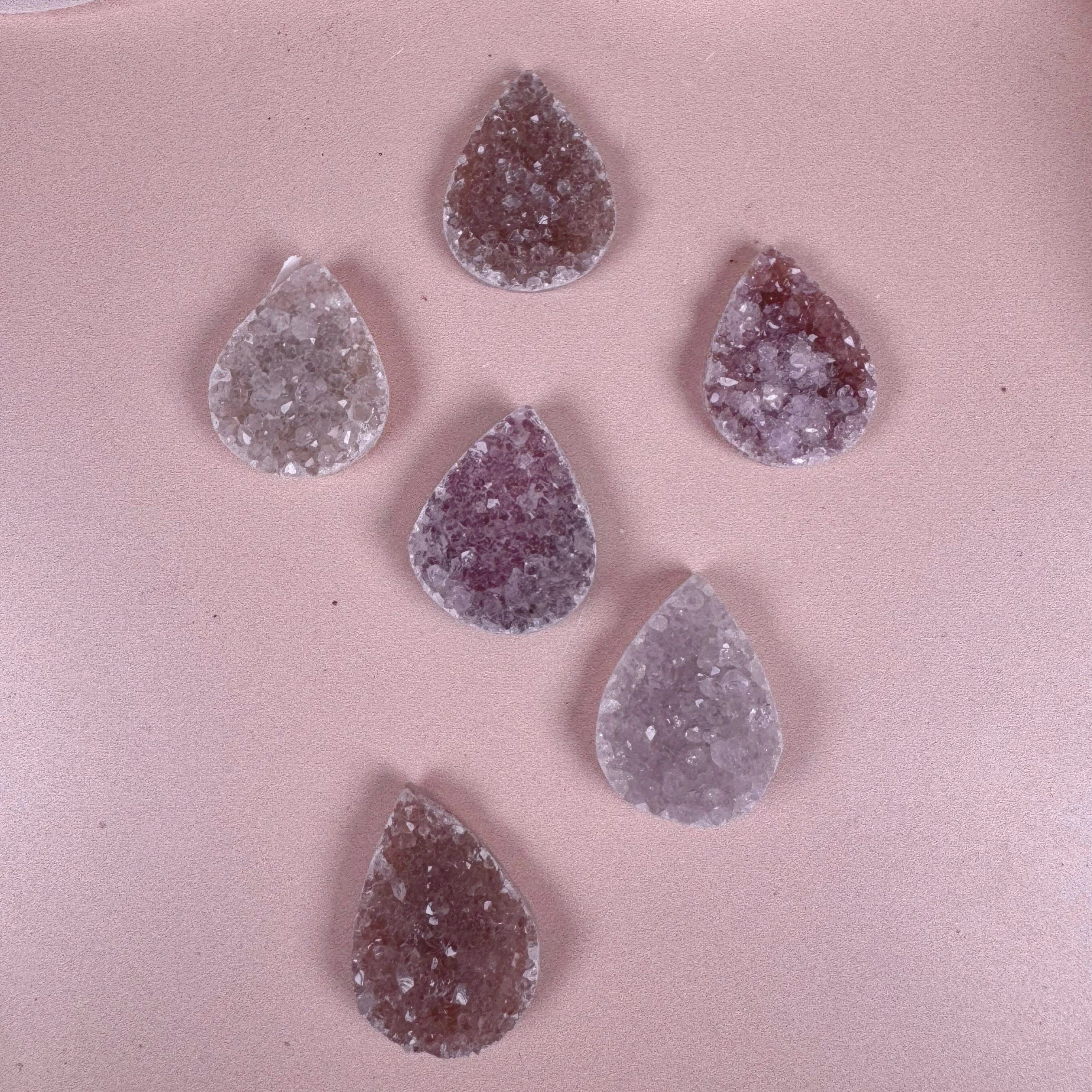 Esté Crystals crystal Intuitively Chosen Mini Amethyst Teardrops