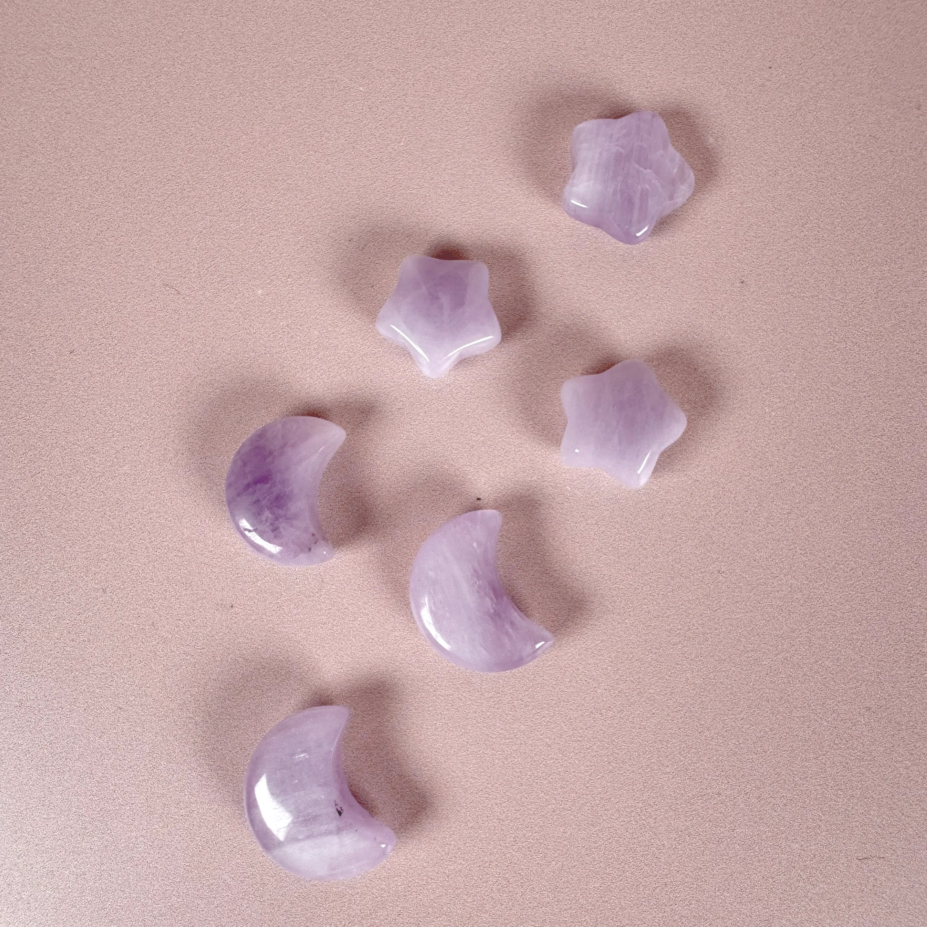 Esté Crystals crystal, jewelry 10 Mini Kunzite Moon & Star