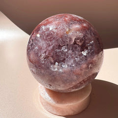 Esté Crystals crystal Juno Pink Amethyst Sphere