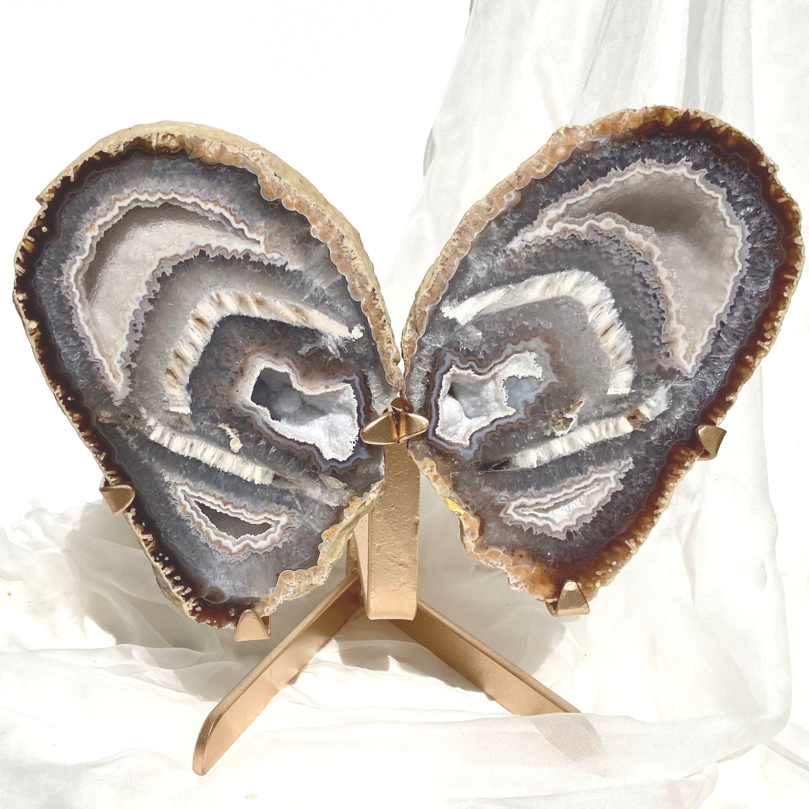 Esté Crystals crystal Large Agate Butterfly Wings