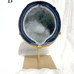 Esté Crystals crystal Large Agate Geodes on Stand
