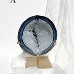 Esté Crystals crystal Large Agate Geodes on Stand