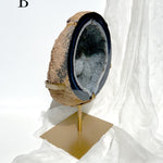 Esté Crystals crystal Large Agate Geodes on Stand