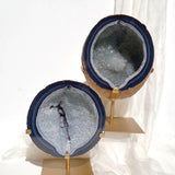 Esté Crystals crystal Large Agate Geodes on Stand