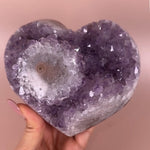 Esté Crystals crystal Large Amethyst Stalactite Heart