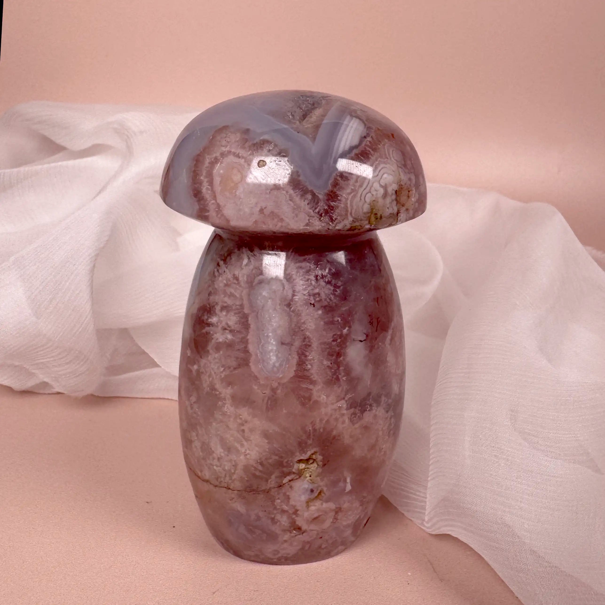 Esté Crystals crystal Large Flower Agate Mushroom