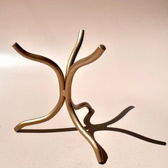 Esté Crystals crystal Large Gold Metal Stand