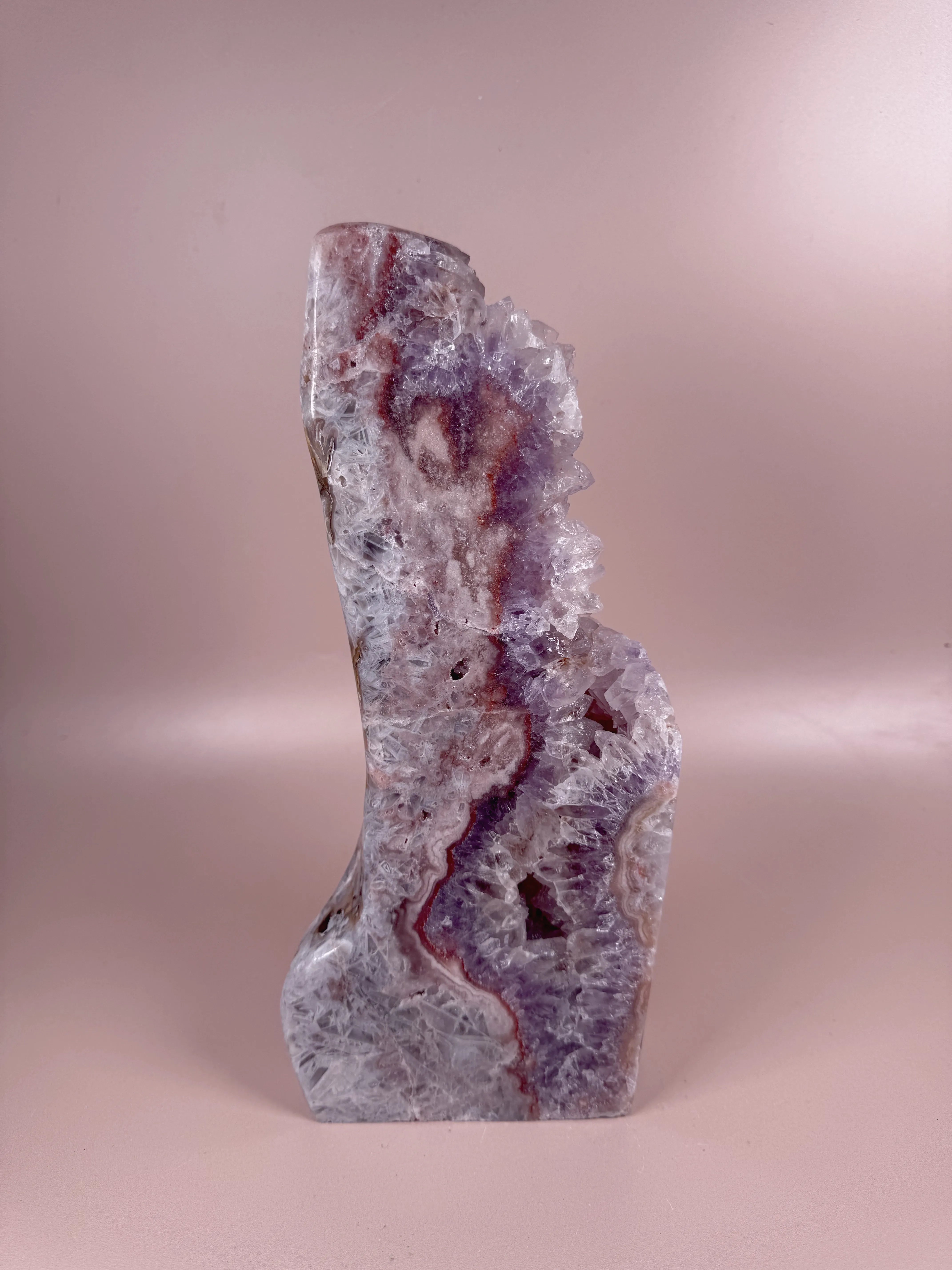 Esté Crystals crystal Large Pink Amethyst Freeform_Este crystals