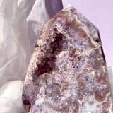 Esté Crystals crystal Large Pink Amethyst Tower