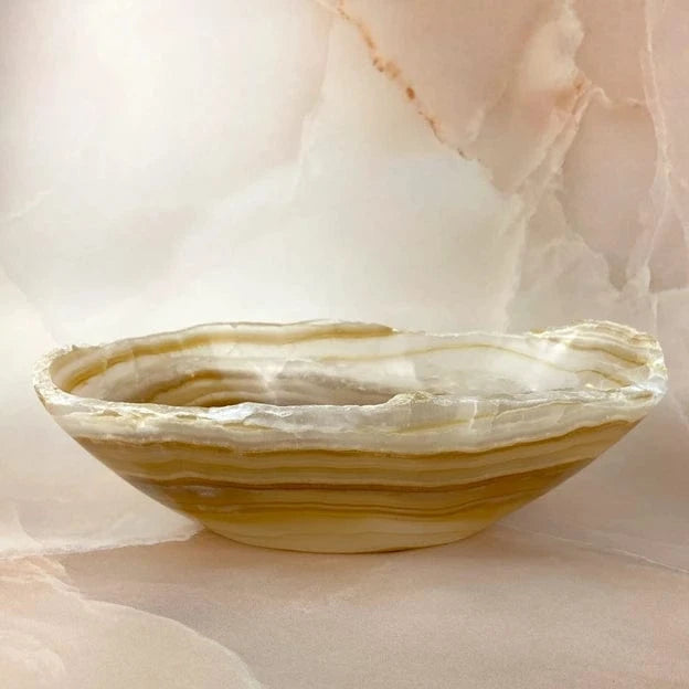 Esté Crystals crystal Large Sweet Like Honey Onyx Bowl