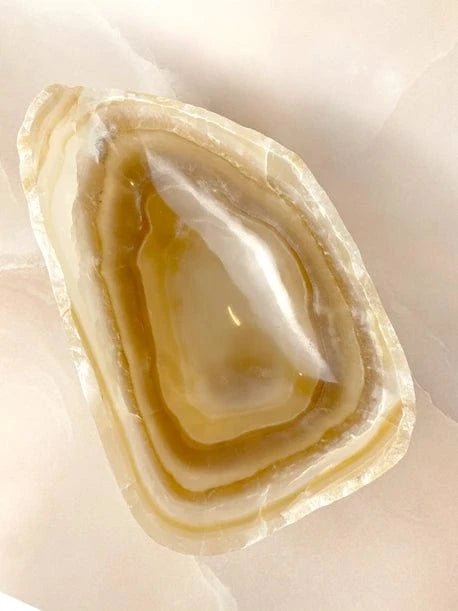 Esté Crystals crystal Large Sweet Like Honey Onyx Bowl