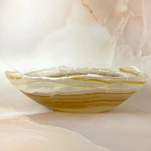 Esté Crystals crystal Large Sweet Like Honey Onyx Bowl
