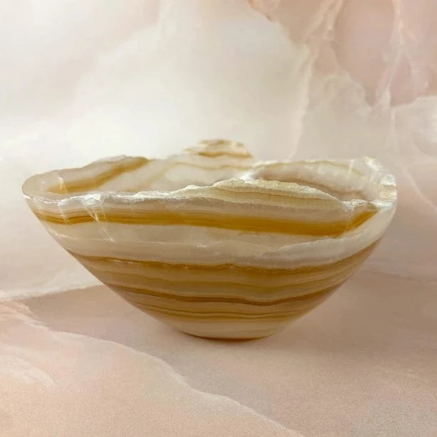 Esté Crystals crystal Large Sweet Like Honey Onyx Bowl