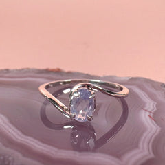 Esté Crystals crystal Lavender Moon Quartz Ring