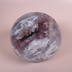 Esté Crystals crystal Lavender Pink Amethyst Cacite Sphere