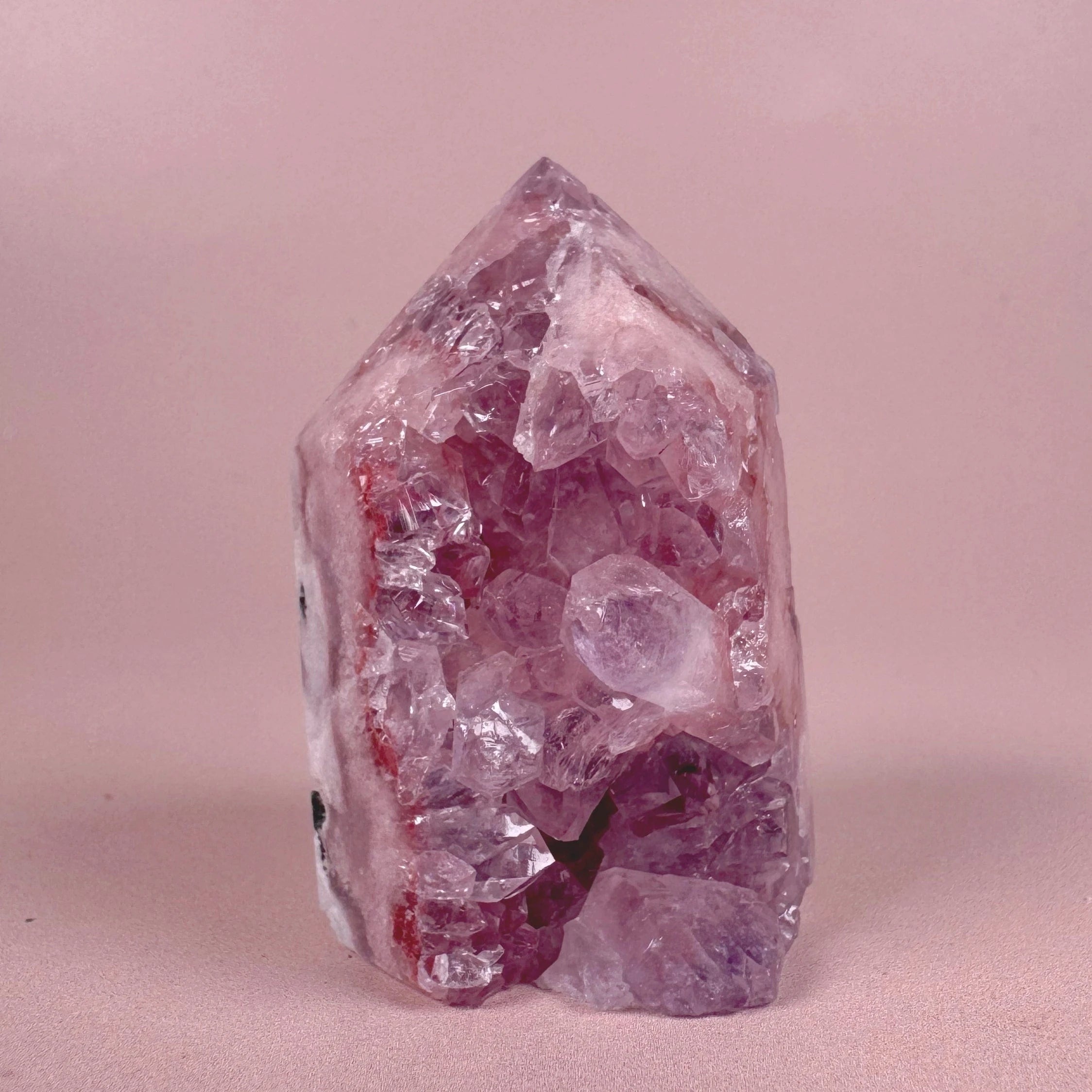 Esté Crystals crystal Lena Baby Pink Amethyst Tower