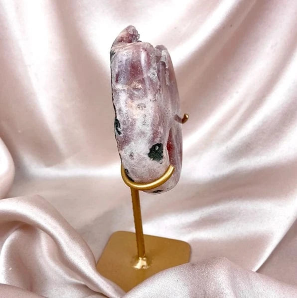 Esté Crystals crystal Libi Pink Amethyst Slab with Stand