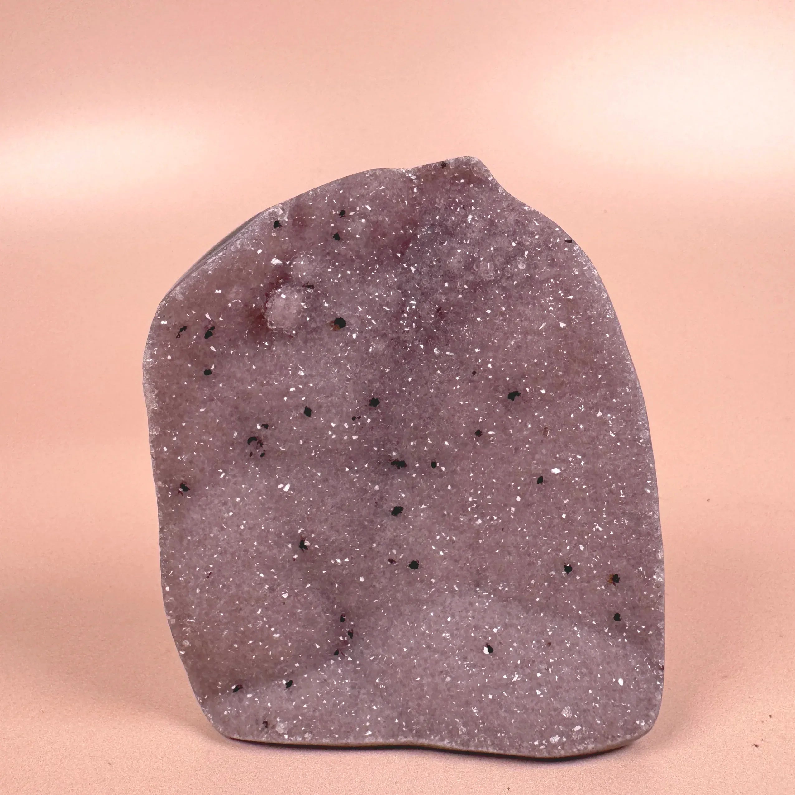 Esté Crystals crystal Lilac Druzy Amethyst Cut Base