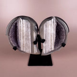 Esté Crystals crystal Lilac Druzy Heart Angel Wings
