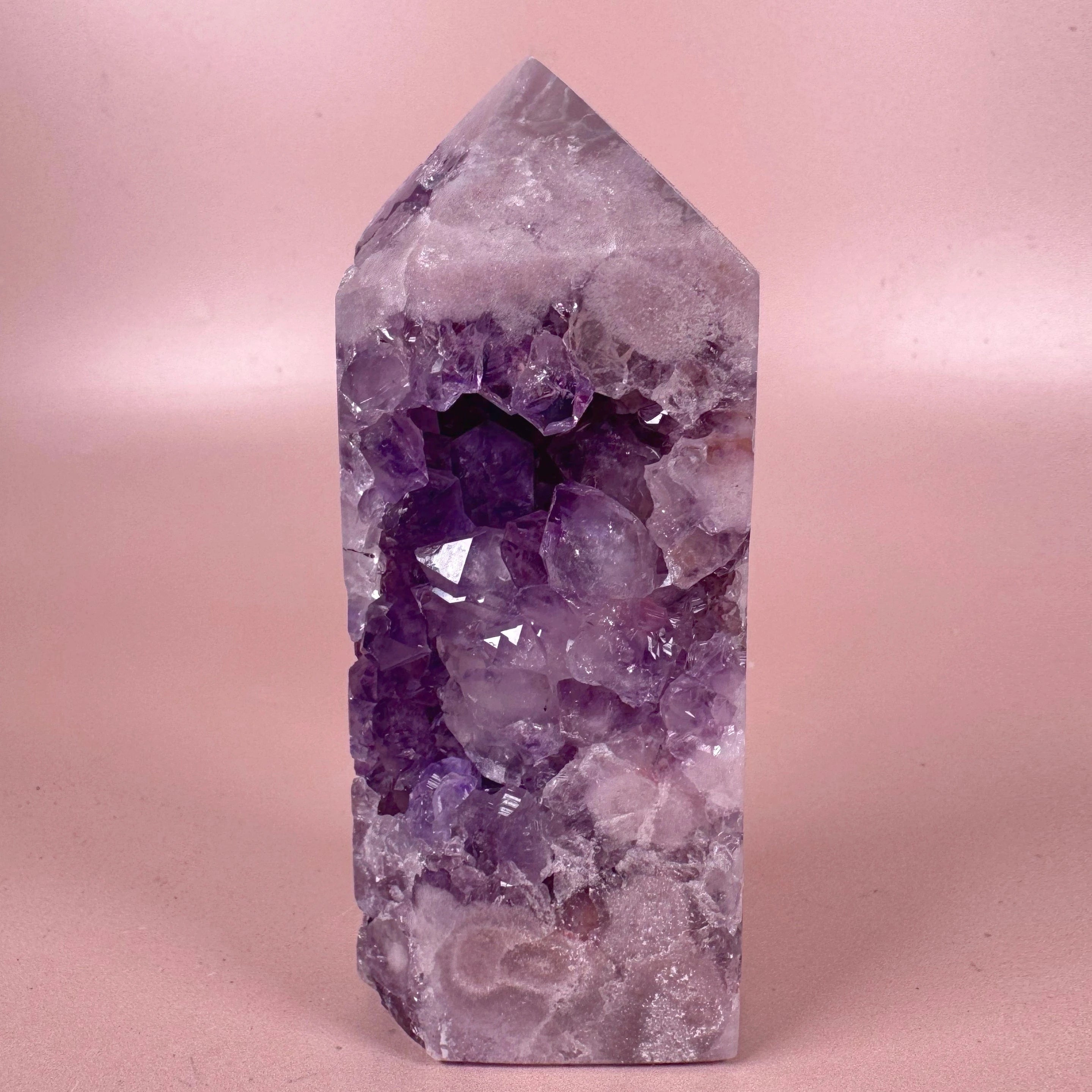 Esté Crystals crystal Lula Pink Amethyst Tower