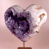 Esté Crystals crystal Lulu Chunky Tooth Pink Amethyst Heart