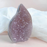 Esté Crystals crystal Lumi Pink Druzy Banded Agate Flame
