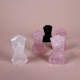 Esté Crystals crystal Mini Rose Quartz, Clear Quartz, Obsidian Goddess Bodies