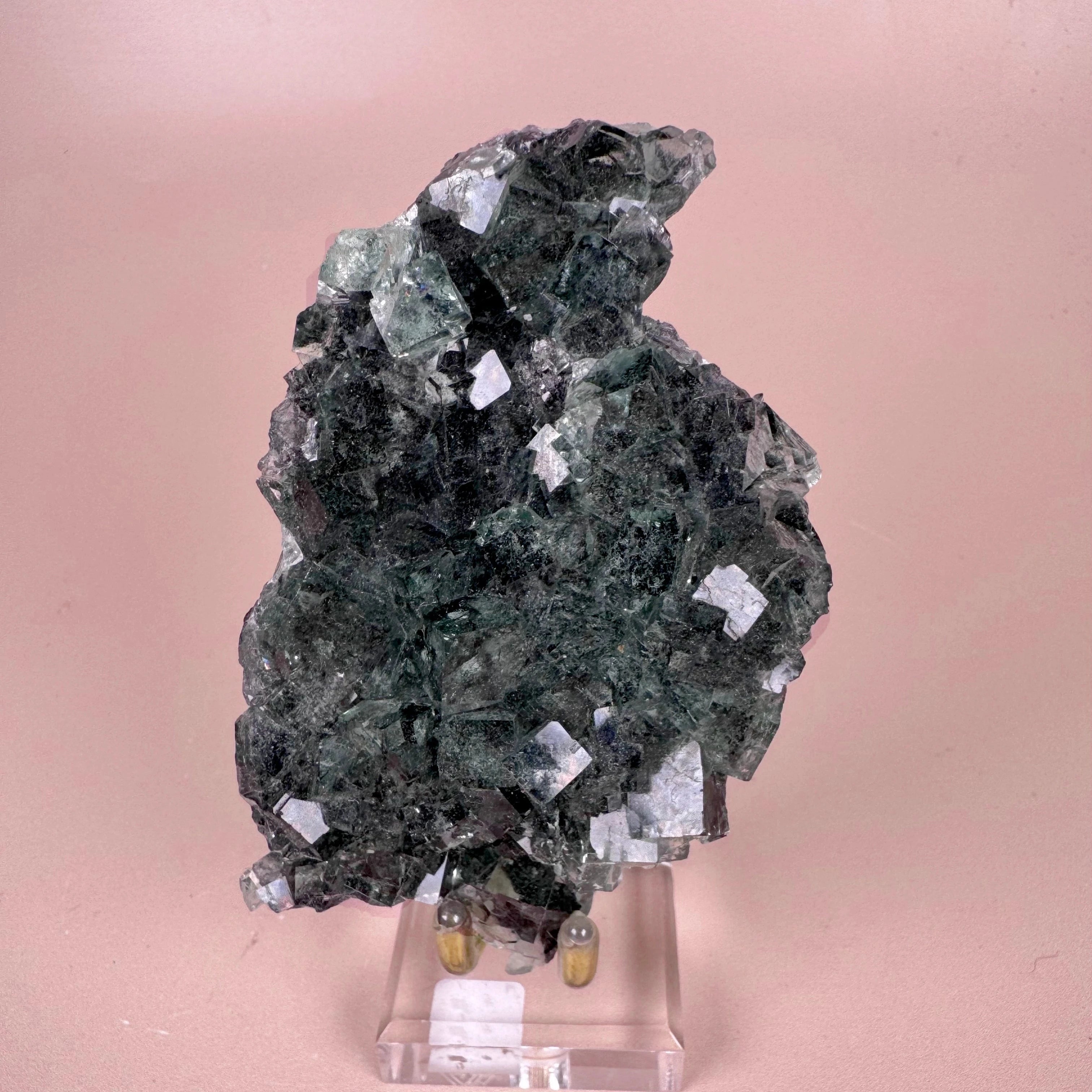 Esté Crystals crystal Moody Deep Green Xianqhualing Fluorite