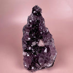 Esté Crystals crystal Moody Self Standing Amethyst Cluster with Calcite