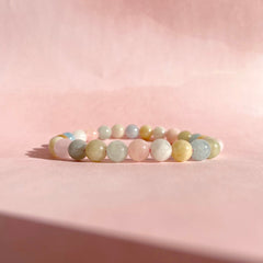 Esté Crystals crystal Morganite Crystal Bracelet