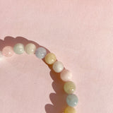 Esté Crystals crystal Morganite Crystal Bracelet