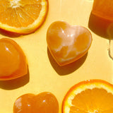 Esté Crystals crystal Orange Calcite Hearts