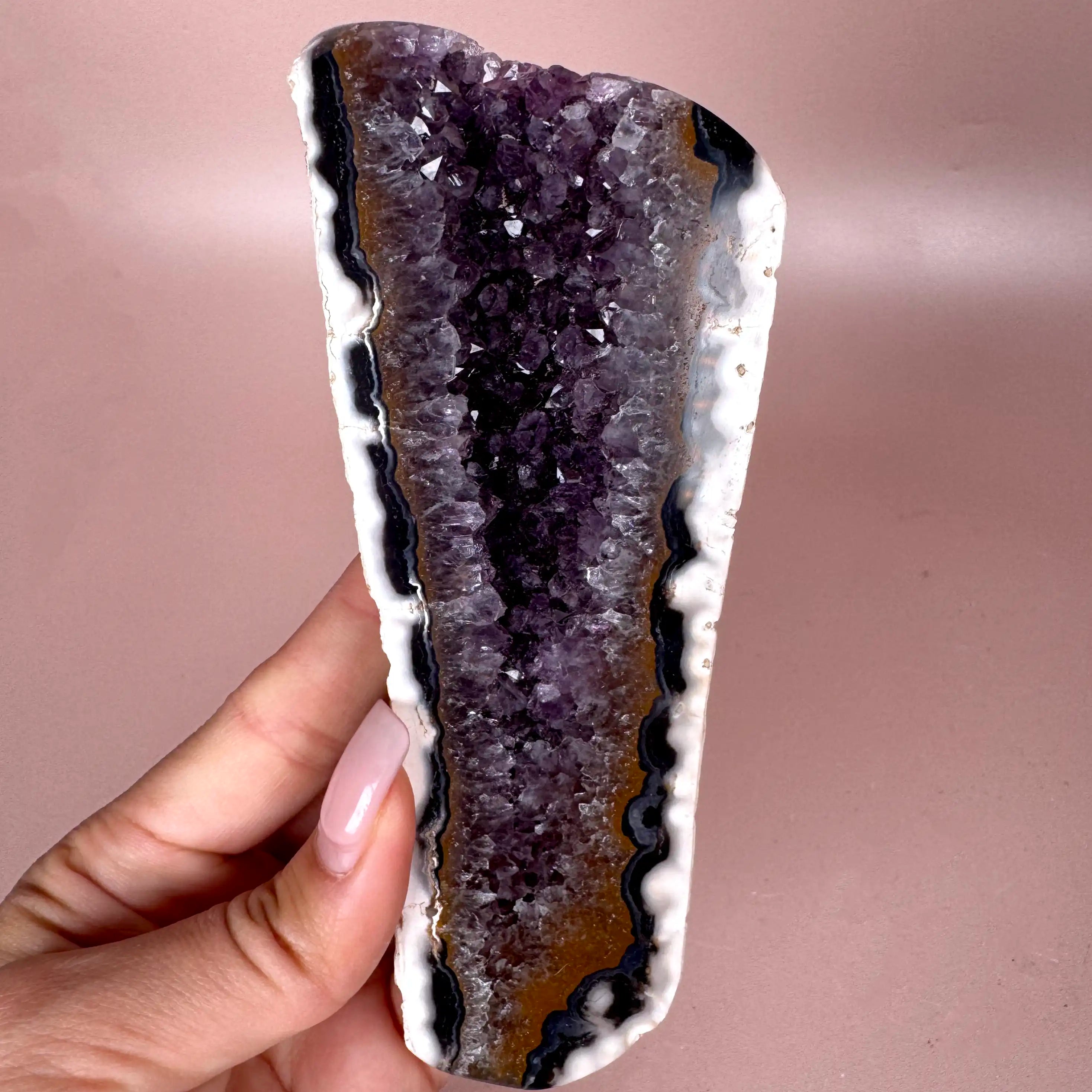 Esté Crystals crystal Orca Agate Amethyst Slab