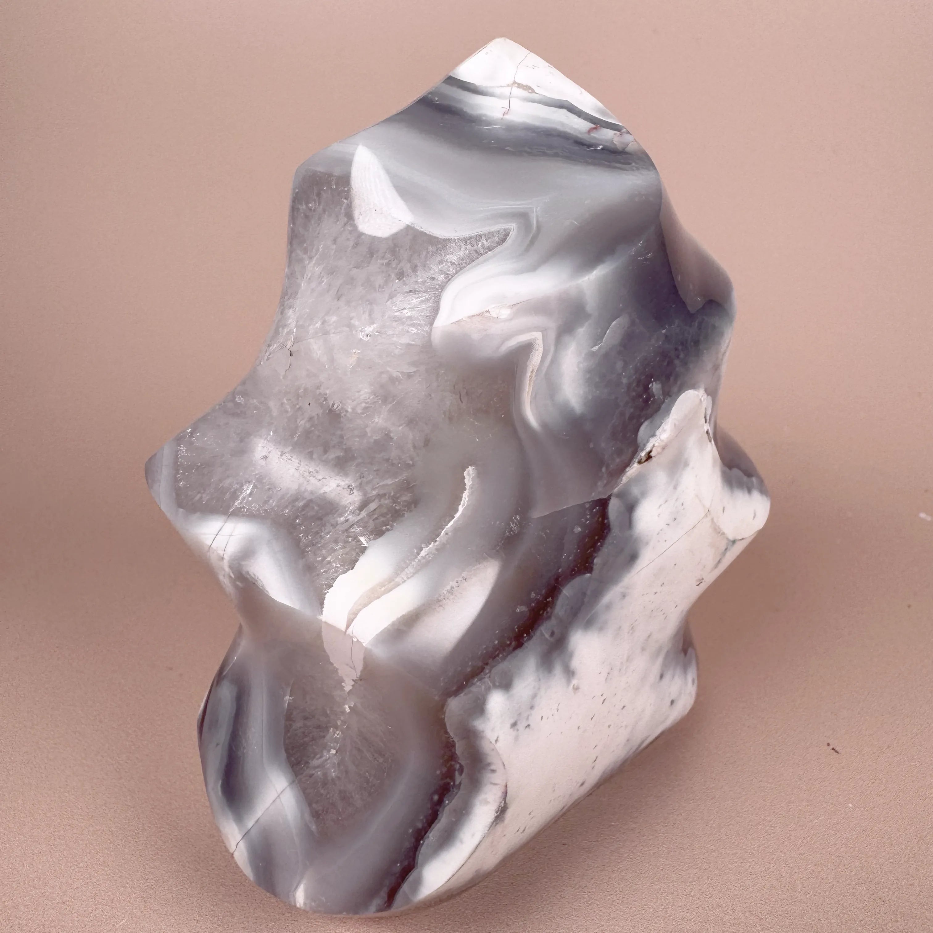 Esté Crystals crystal Orca Agate Flame