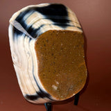 Esté Crystals crystal Orca Agate Freeform with Orange Sugar Druzy