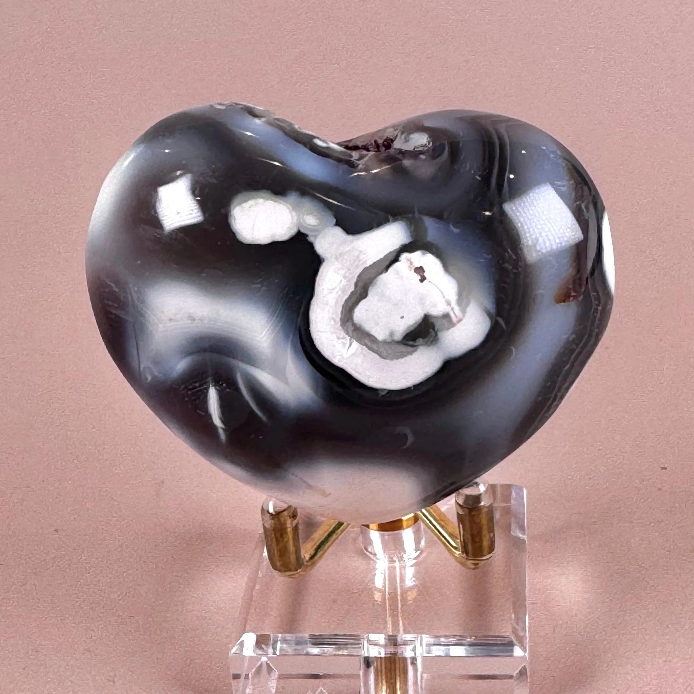 Esté Crystals crystal Orca Agate Heart