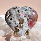 Esté Crystals crystal Pastel Blue and Pink Sea Jasper Heart