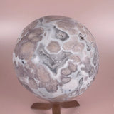 Esté Crystals crystal Pastel Blue Heart Shaped Druzy Flower Agate Sphere