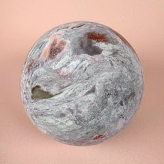 Esté Crystals crystal Pastel Lavender Green Petrified Wood Sphere